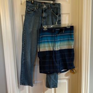 Lee Jeans and Goodfellow swim shorts